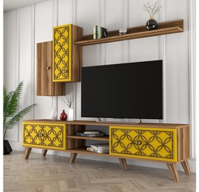 Nappali fal Classy S (dió + sárga). 1088343