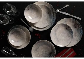 24 részes barna porcelán étkészlet