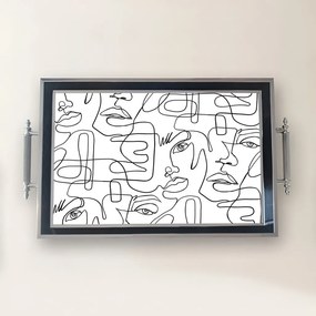 Üveg tálca, 38×24 cm – TPG9809
