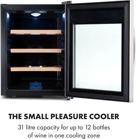 Klarstein Reserva 12 Uno, borhűtő, 31 liter, 11 - 18 °C, 1 zóna