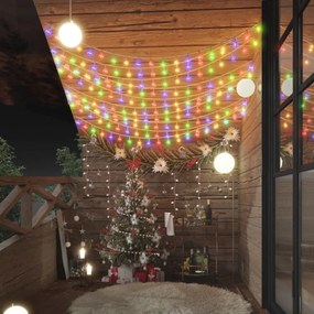 gömb alakú 8 funkciós színes tündérfényfüzér 200 LED-del 20 m