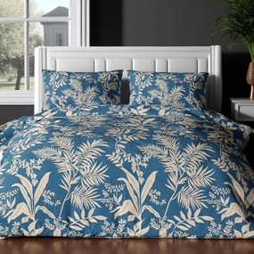 Krepp pamut ágynemű Homa TORRY BLUE 2 részes 140x200 cm