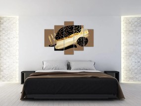 Kép - Absztrakció aranybarna N⁰3 (150x105 cm)