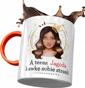 Narancssárga Bögre Bogyó Feleség Barátnő Nyomtatott Fotóval