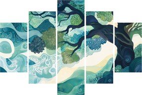 Kép – Az életfa zöld lombkoronája (150x105 cm)