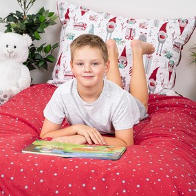 4Home Pamut ágynemű Christmas Elf , 140 x 200 cm, 70 x 90 cm