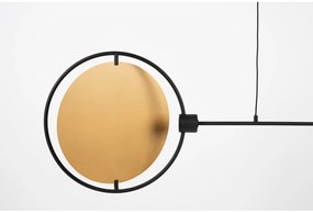 Okkersárga-fekete LED dimmelhető függőlámpa Sirius – Zuiver