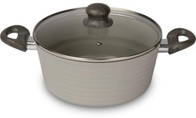 Lamart LT1268 Casserole fedővel, csíkos, átmérő 24cm.