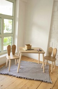 Bunny Two Chair Set - - Brown gyerekasztal és 2 szék szett