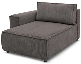 Világosbarna kordbársony kanapé modul (bal oldali) Nihad modular – Bobochic Paris