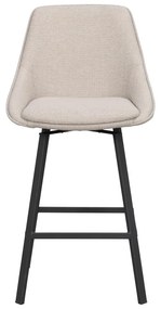 Bézs bárszék szett 2 db-os (ülésmagasság 65 cm) Alison – Rowico