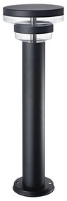 PREZENT 31309 UMERA Modern Kültéri Állólámpa Fekete, Átlátszó LED IP44