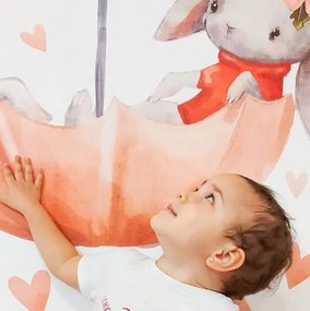 INSPIO Esernyő nyuszikkal - Matrica gyerekszobába