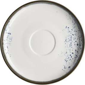 Mäser Kávécsészealj Pintar Fehér kék pöttyök 14 cm, L