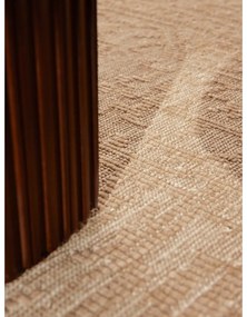 Bézs-elefántcsont színű kerek kültéri-beltéri szőnyeg ø 160 cm Duet Kona – NORTHRUGS