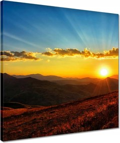 Vászonkép 40x40 Gyönyörű naplemente