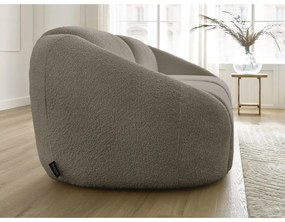 Szürkésbarna buklé kanapé 230 cm Tina – Bobochic Paris