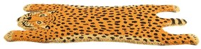 Kókuszrost lábtörlő, gepárd formájú, 75 x 38 cm