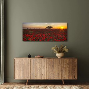 Pipacsos rét képe (120x50 cm)