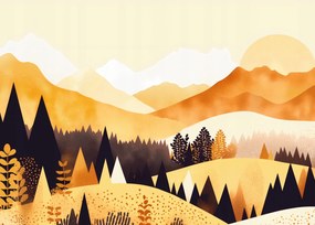 Poszter 35x25cm Arany Nyugat virágzásban