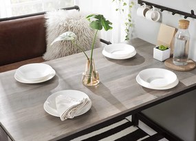 Bárasztal 2 bárszékkel, bárpult 120 x 90 x 60 cm, szürke és fekete