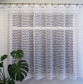 Mg Függöny Geo 125/230 Fehér 180cm magas lengyel 0,5m