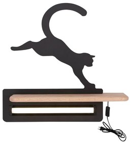 LED gyerekszoba falilámpa polccal JUMPING CAT LED/5W/230V