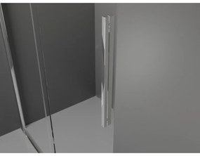 Mexen Velar, tolóajtós zuhanykabin 150 (ajtó) x 70 (fal) cm, 8mm átlátszó üveg, króm profil, 871-150-070-01-01