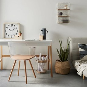 Ingo íróasztal fehér asztallappal, 120 x 60 cm - Kave Home