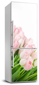 Matrica hűtőre Rózsaszín tulipánok FridgeStick-70x190-f-22467427