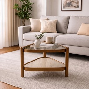 Nesta 95 - Walnut, Travertine