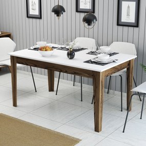 Étkező asztal Milan 514 - Walnut, White