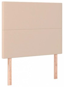 cappuccino műbőr LED-es fejtámla 100x5x118/128 cm
