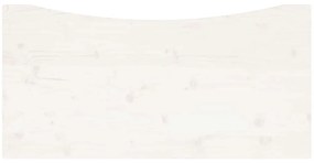 fehér tömör fenyőfa asztallap 110 x 60 x 2,5 cm