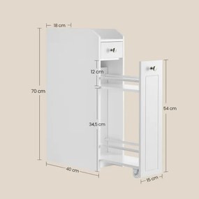 ZURI fehér szekrény