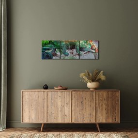 Kép - kaméleon (órával) (90x30 cm)
