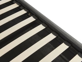 Franciaágy 160 cm DIJON (ágyráccsal és tárolóhellyel) (szürke). 1007234