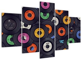 Kép - Zenei gramofonlemezek (150x105 cm)
