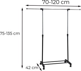 Ruhaállvány LRA-06 fekete