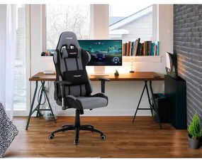 Szürke Szövet Irodai Főnöki Szék, Hinta Mechanikával. KA-F01 GREY