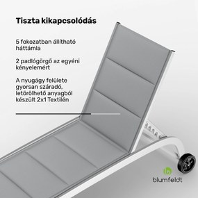 Blumfeldt Limala, napozóágy, acél/alumínium, textilén, 150 kg, hordozható
