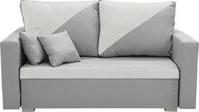 ASTRA2 Kétszemélyes kinyitható kanapé Világosszürke/krém