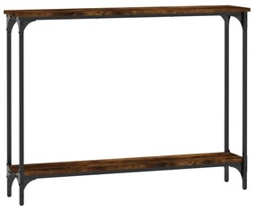 füstös tölgy színű szerelt fa tálalóasztal 100x22,5x75 cm