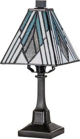 Elstead lighting klasszikus tiffany asztali lámpa alderley barna sokszínű elstf-alderley-tl-s