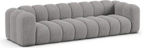 Szürke zsenília kanapé 290 cm Lupine – Micadoni