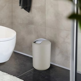 Szürkésbarna műanyag szemetes 6,5 l Brasil – Wenko