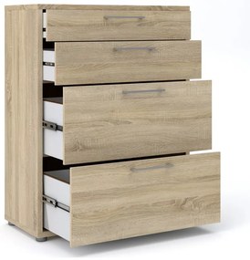 Natúr színű moduláris könyvespolc tölgyfa dekorral 89x113 cm Prima – Tvilum