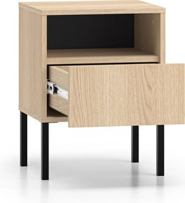 Harmona éjjeliszekrény 40 cm fiókkal - lindberg tölgy