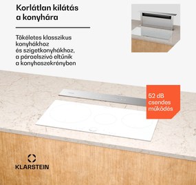 Klarstein Royal Flush Eco páraelszívó, Kihúzható, 714 m³/h, Boost, Touch control, EEK A++
