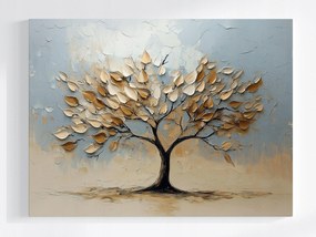 Vászonkép Canvas Dekoráció Fa Élet Boldogság Levelek 3D 100x75